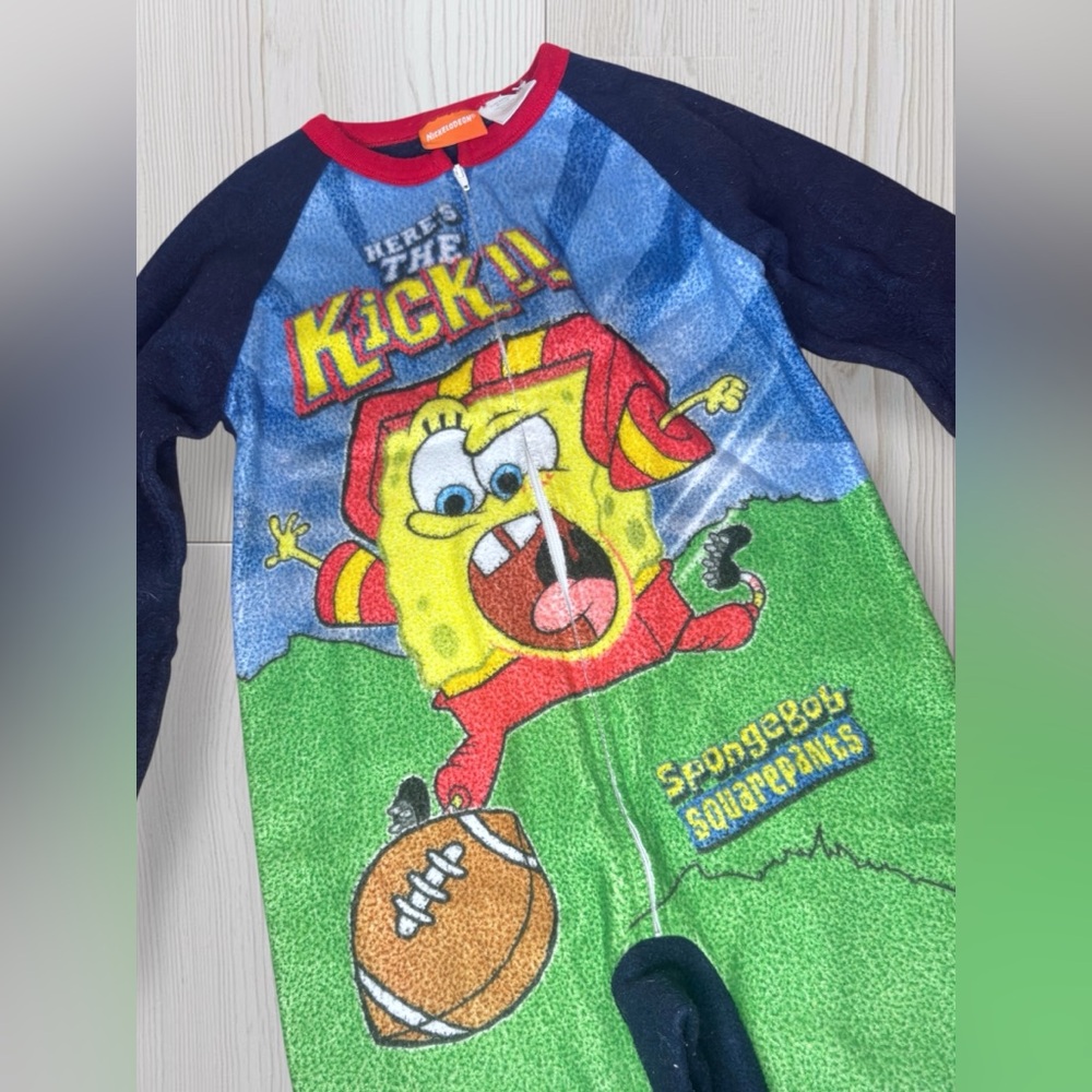 Kids SpongeBob Pajama Union Suit - Picture 4 of 6